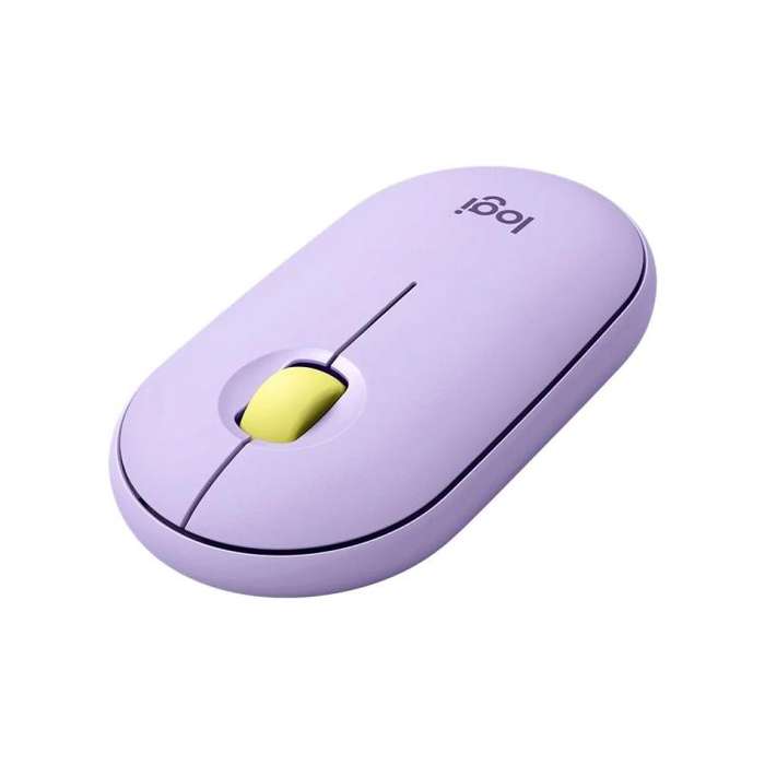Logitech PEBBLE M350 1000DPI Ultra-Thin Dual-Mode Wireless Bluetooth Mouse(Purple)