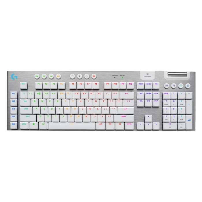 Logitech G915 X LIGHTSPEED Wireless Low Profile Gaming Keyboard(White Tactile)