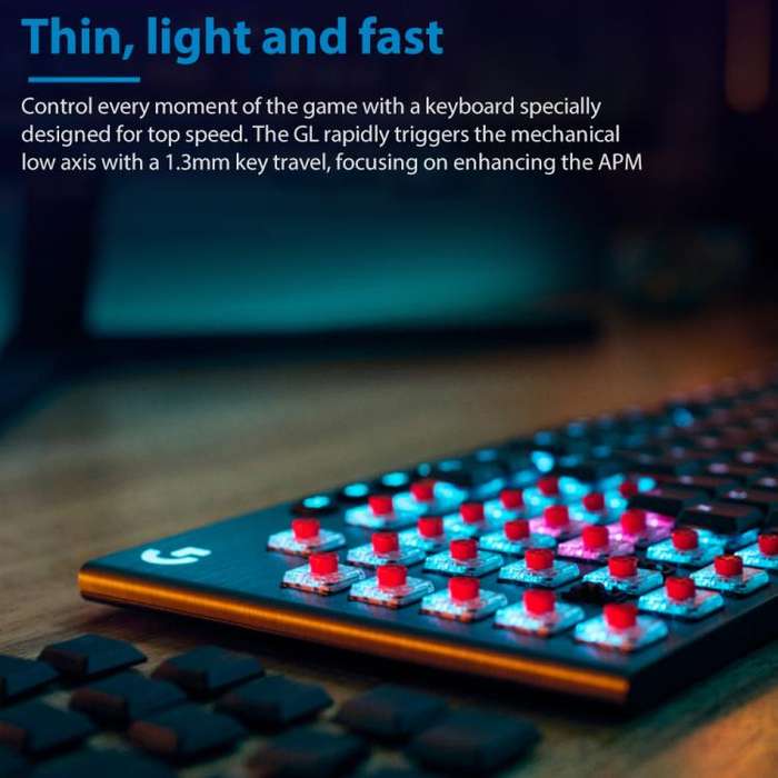 Logitech G915 X LIGHTSPEED Wireless Low Profile Gaming Keyboard(White Tactile)