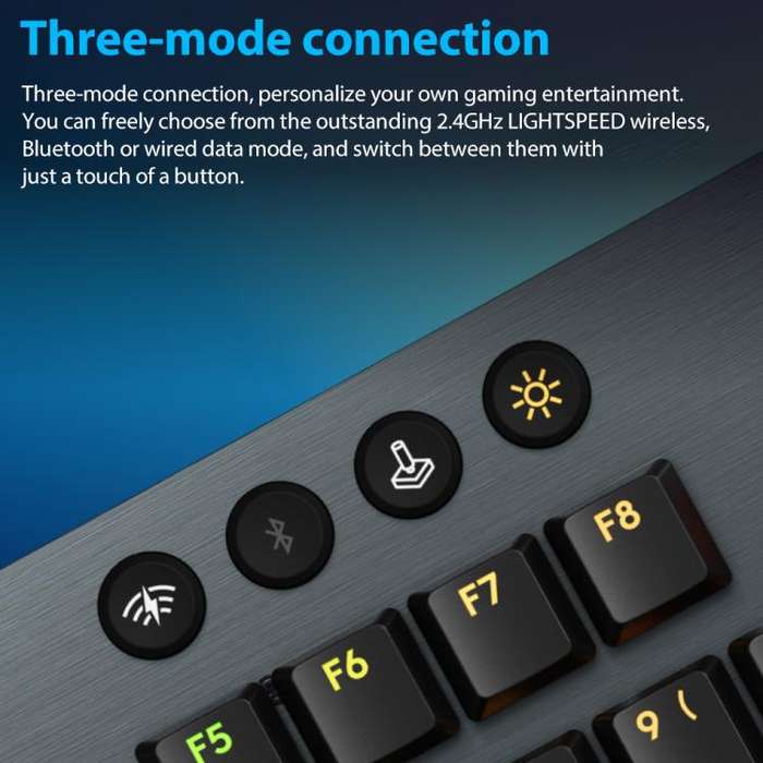 Logitech G915 X LIGHTSPEED Wireless Low Profile Gaming Keyboard(White Tactile)