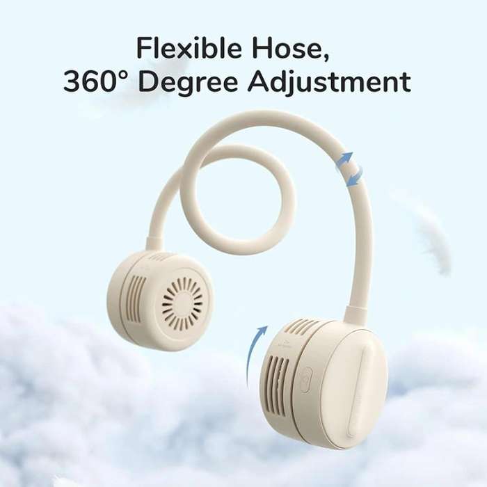 JisuLife FA25 Outdoor Sports Portable Neck Fan Life1(Green)