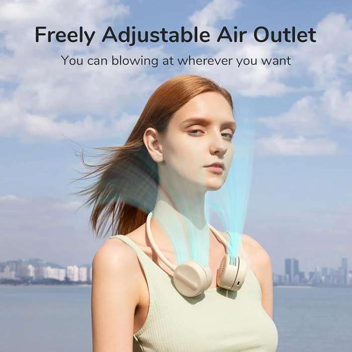 JisuLife FA25 Outdoor Sports Portable Neck Fan Life1(Grey)