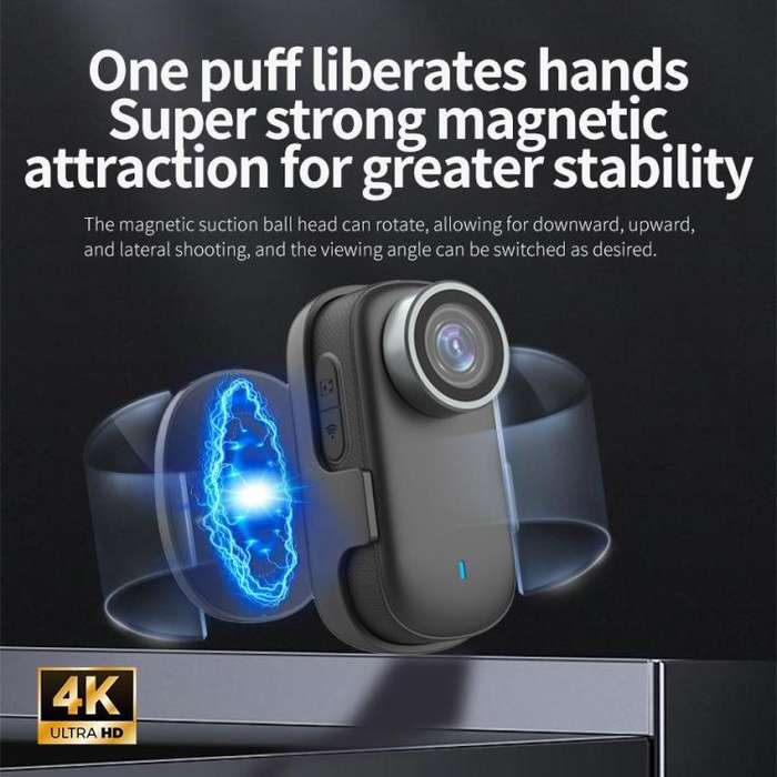 M11 4K Thumb Sports Camera Mini WiFi Camera with Screen, Specification:Simple Version(Black)