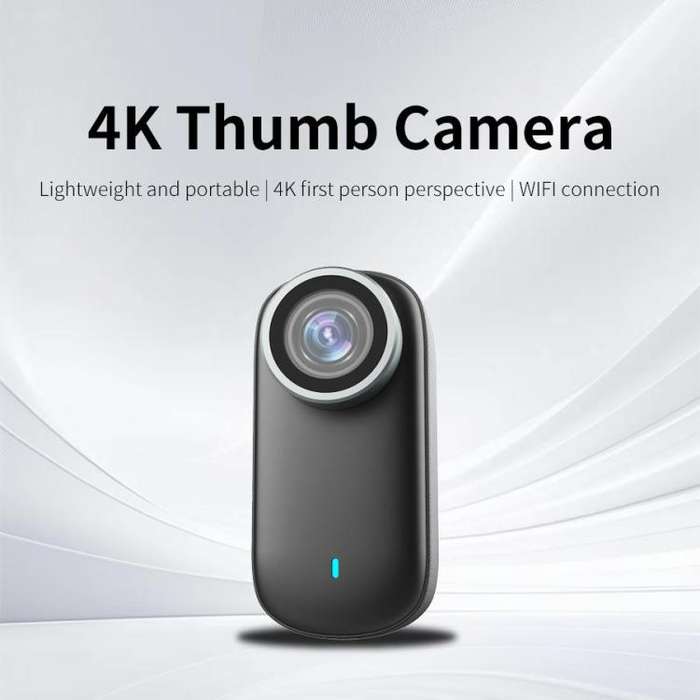 M11 4K Thumb Sports Camera Mini WiFi Camera with Screen, Specification:Standard Version(Black)