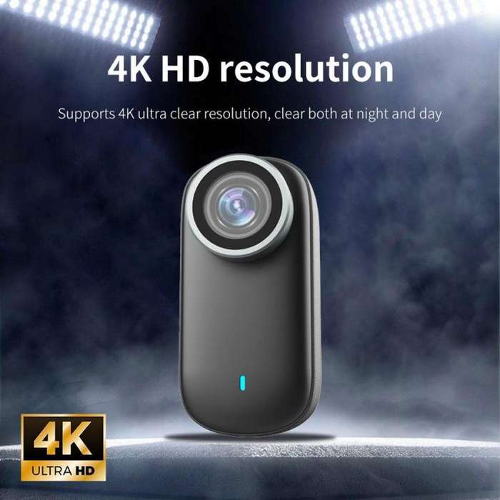 M11 4K Thumb Sports Camera Mini WiFi Camera with Screen, Specification:Standard Version(Black)