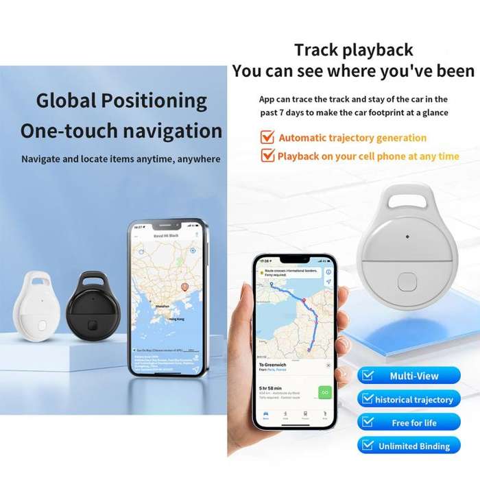 JHX05 iOS & Android Mini GPS Global Smart Location Tracker Anti-lost Device(Orange)