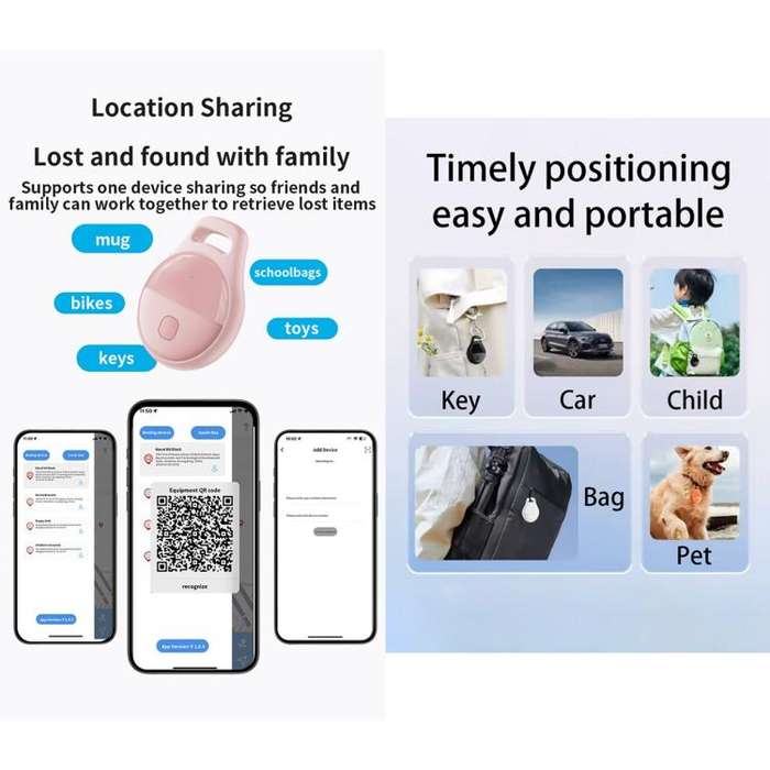 JHX05 iOS & Android Mini GPS Global Smart Location Tracker Anti-lost Device(Orange)