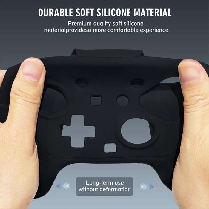 For Nintendo Switch 2 Pro JYS NS2325 Anti-slip Sweat-proof Silicone Protective Cover(Black)