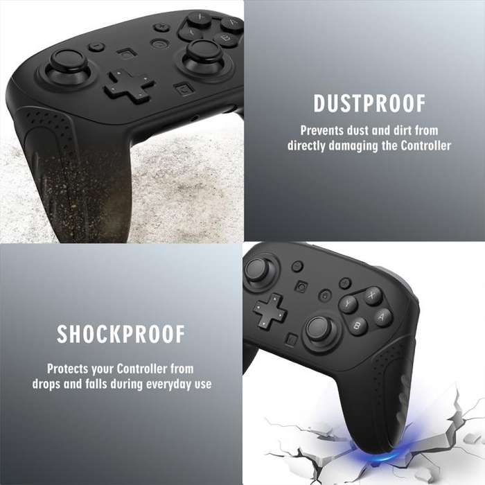 For Nintendo Switch 2 Pro JYS NS2325 Anti-slip Sweat-proof Silicone Protective Cover(Dark Blue)