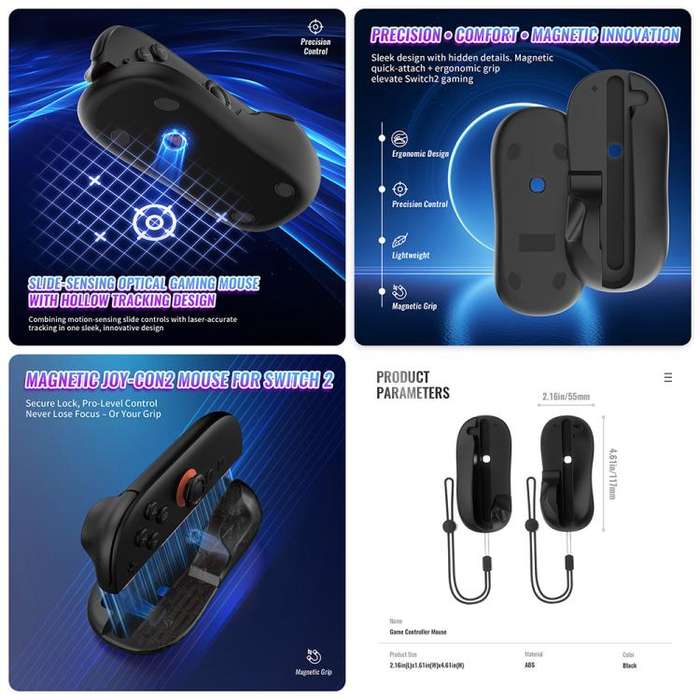 For Nintendo Switch 2 JYS NS2317 14-in-1 Sports Gaming Motion Sensor Controller Set