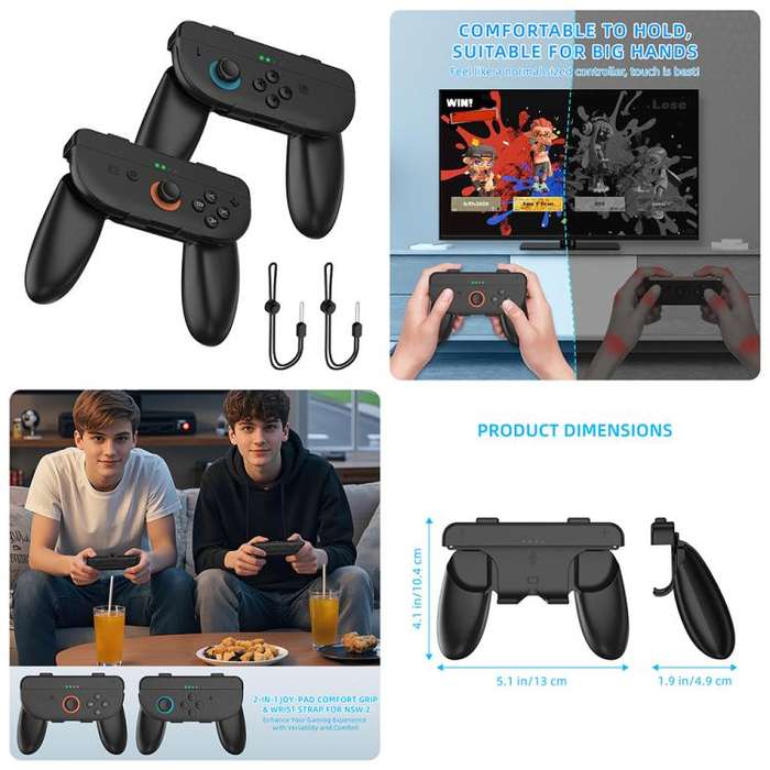 For Nintendo Switch 2 JYS NS2317 14-in-1 Sports Gaming Motion Sensor Controller Set