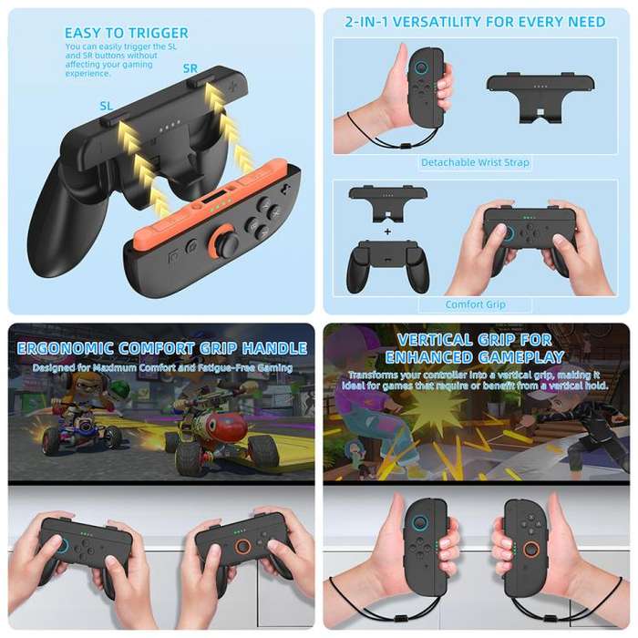 For Nintendo Switch 2 JYS NS2317 14-in-1 Sports Gaming Motion Sensor Controller Set