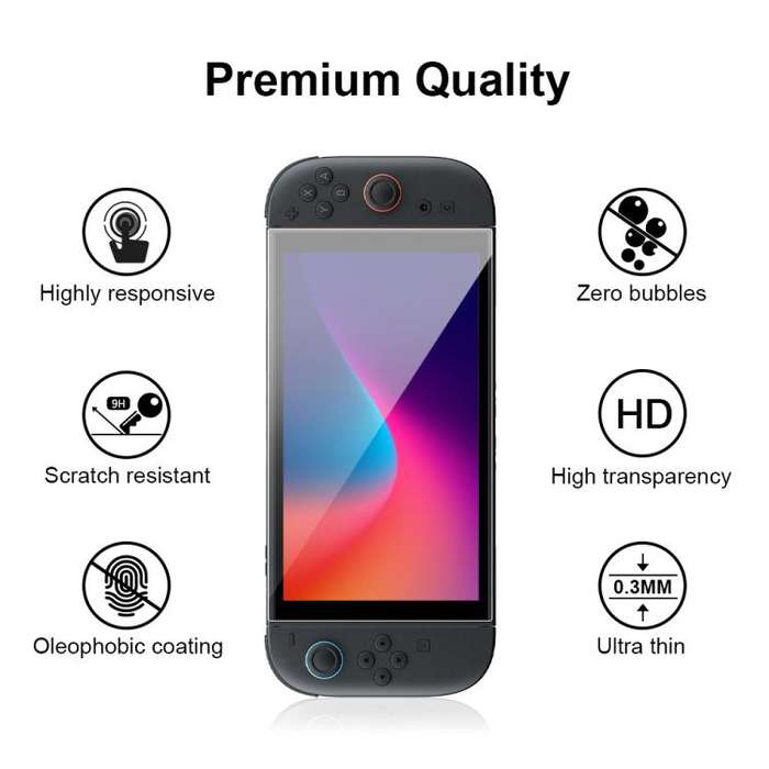 For Nintendo Switch 2 YOOPEO YP115 2pcs Anti-fingerprint HD Tempered Glass Film