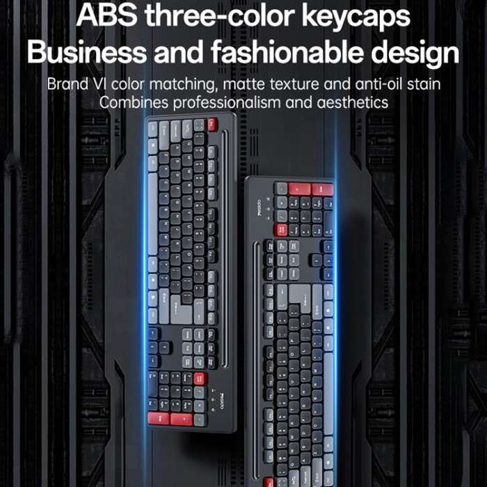 Yesido KB43 2.4G Wireless Keyboard Mouse Set, Version:Arabic Version(Black)