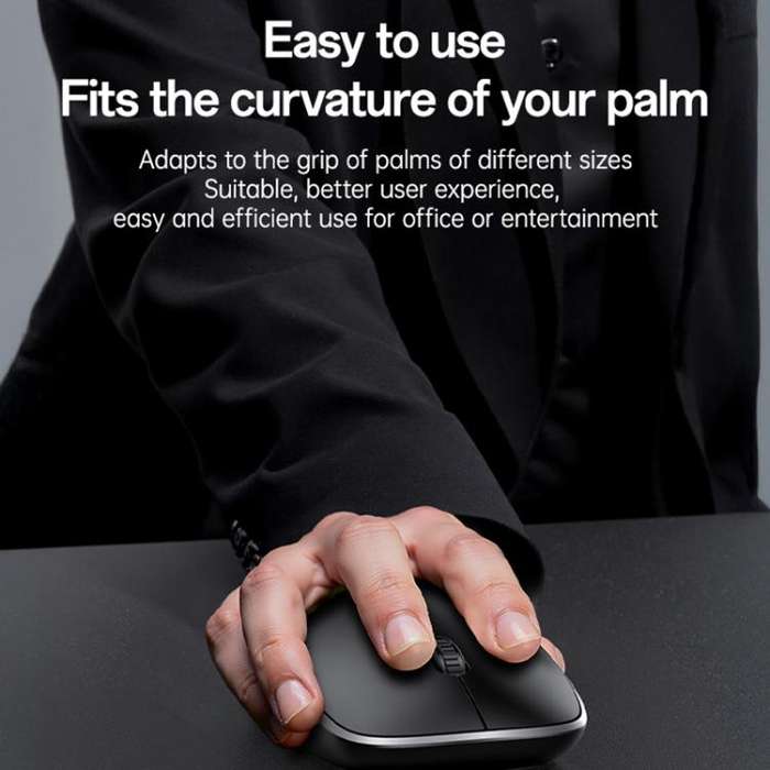 Yesido KB43 2.4G Wireless Keyboard Mouse Set, Version:Arabic Version(Black)