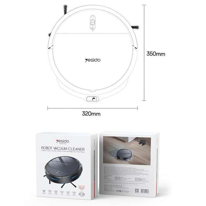 Yesido EC22 Sweeping Mopping Suction 3 in 1 Sweeping Robot(Grey)