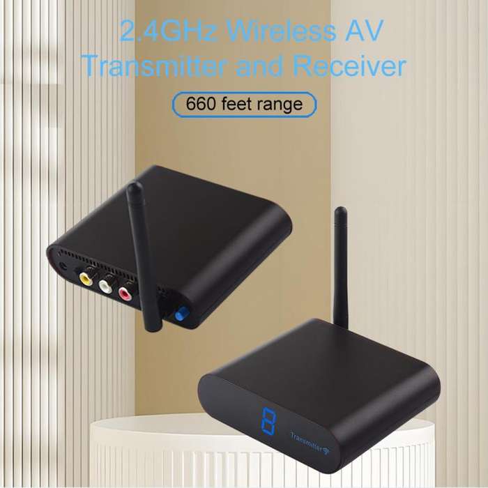Measy AV220 2.4GHz Wireless Audio / Video Transmitter and Receiver, Distance: 200m(EU Plug)