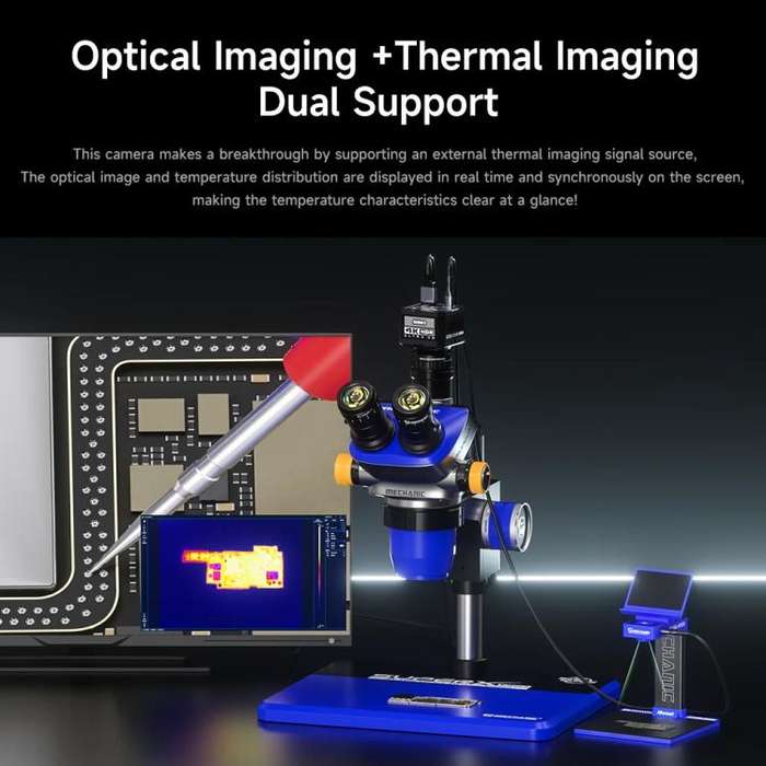 Mechanic Action3 HDMI / USB Thermal Imaging 4K HD Microscope Camera, Plug:EU Plug