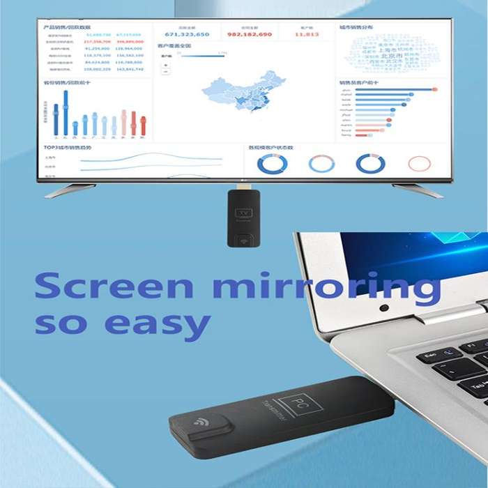 AM18052 Dongle 1080P HD HDMI Wireless Transmitter and Receiver(Black)