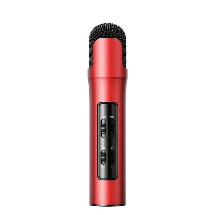Lebo P1 Karaoke Microphone Audio Home Bluetooth Wireless Microphone(Red)