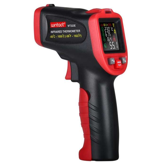 Wintact WT323E Infrared Thermometer Measuring Range -50 to 1050 Degrees Celsius