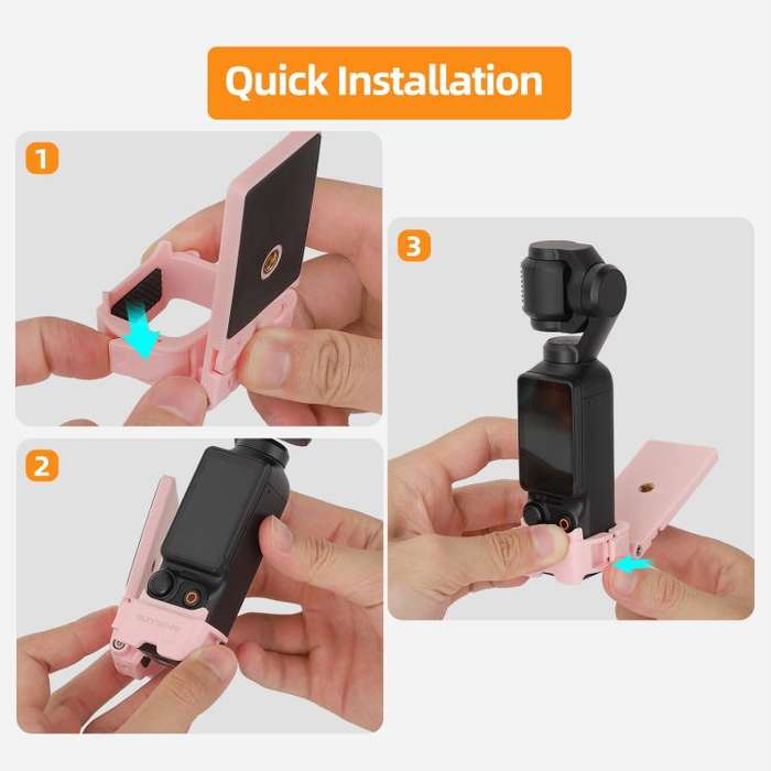 For DJI OSMO Pocket 3 Sunnylife 761V3 Magnetic Mount Multi Interface Expansion Adapter(Yellow)