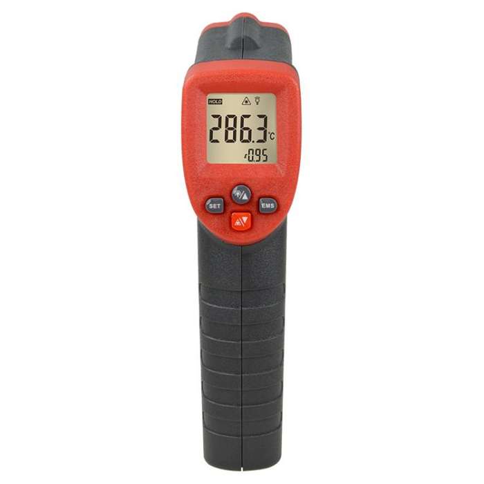 Wintact WT550 Portable Infrared Thermometer, Measuring Range: -50 to 550 Degrees Celsius(Black Red)