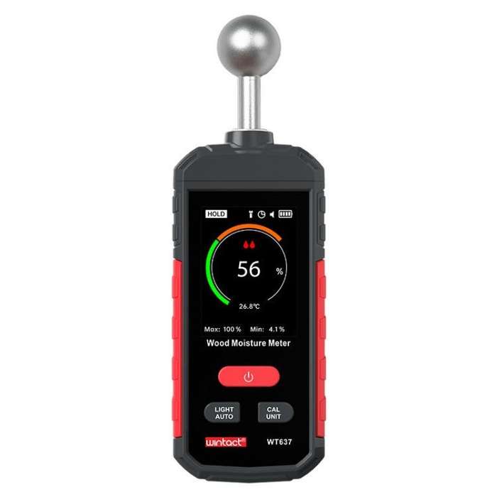 Wintact WT637 2.4 inch Color Screen Wood Moisture Digital Meter(Black Red)