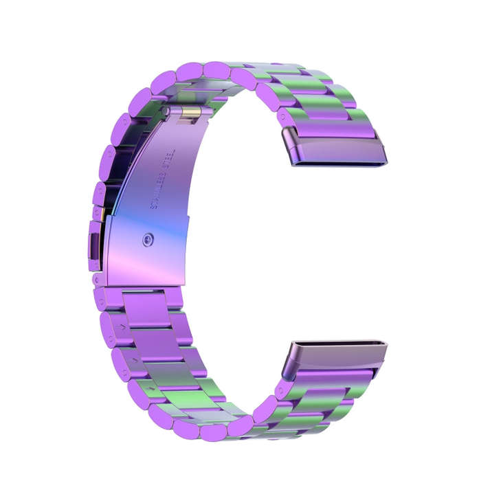For Fitbit Versa 3 / Fitbit Sense 3-Beads Stainless Steel Watch Band with Disassembly Tools(Color...
