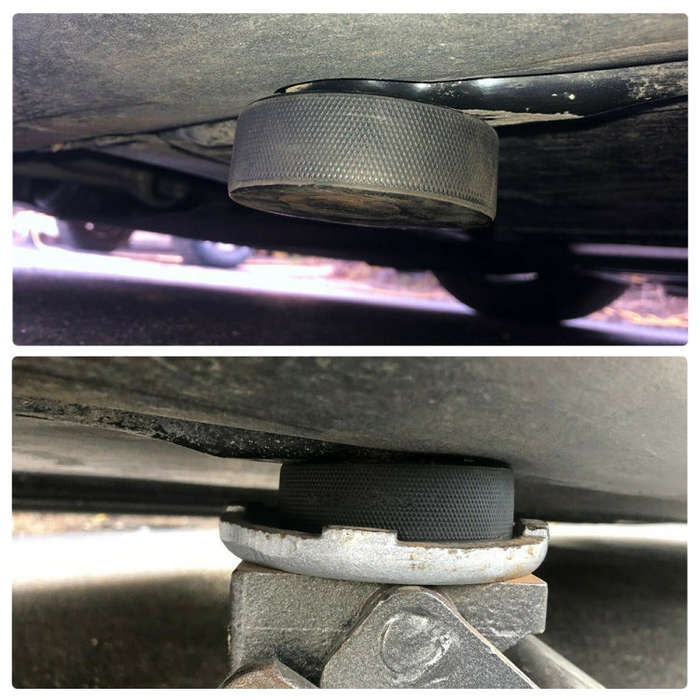 4 PCS Car Jack Point Jacking Support Plug Lift Block Support Pad for Tesla Model 3 / Model S / Mo...