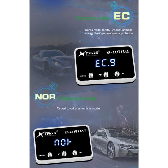 For Renault Trafic 2014+ TROS TS-6Drive Potent Booster Electronic Throttle Controller
