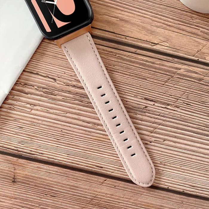 For OPPO Watch 41mm Shell Texture Watch Band(White)