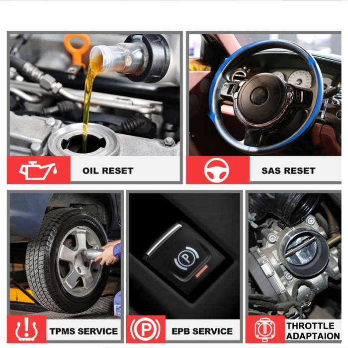 KONNWEI KW350 OBDII 12V Car Diagnostics Detector Scanner with 2 inch Black And White Display Scre...