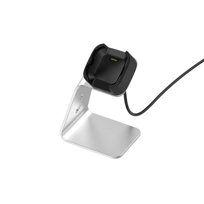 For Fitbit Versa / Versa Lite / Versa SE Universal Aluminum Alloy Charger Holder with Chip Protec...