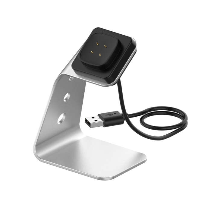For Fitbit Versa 3 / Fitbit Sence Aluminum Alloy Charger Holder with Chip Protection, Support Fas...
