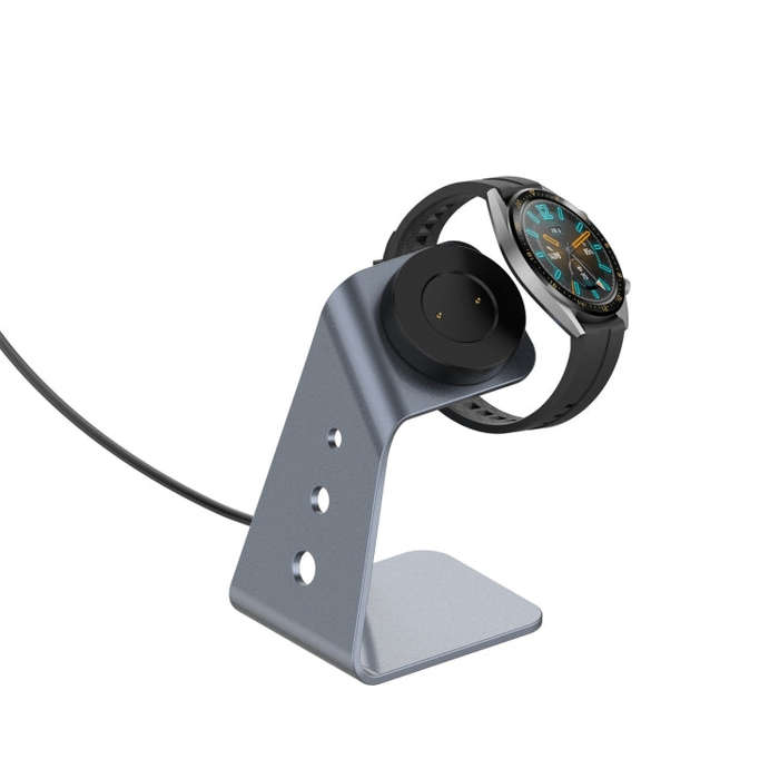For Huawei Watch GT 2 / GT / GT 2e Universal Aluminum Alloy Magnetic Charger Holder(Grey)