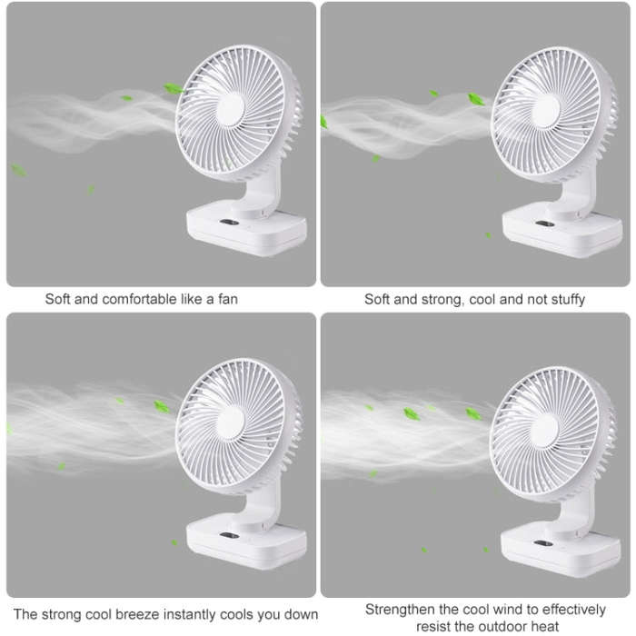D606Y Portable Desktop Oscillating Small Fan (Black)