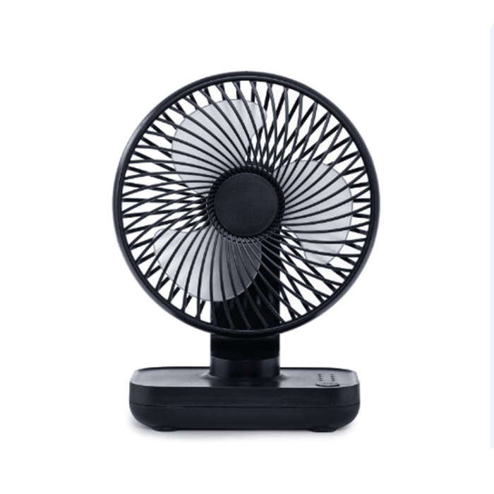 D606 4W USB Rechargeable Portable Four-speed Adjustable Desktop Fan(Black)