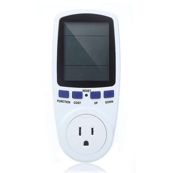 AC 120V 60Hz Max 15A LCD Display Power Meter Energy Watt Amps Volt Electricity Usage Monitor Anal...