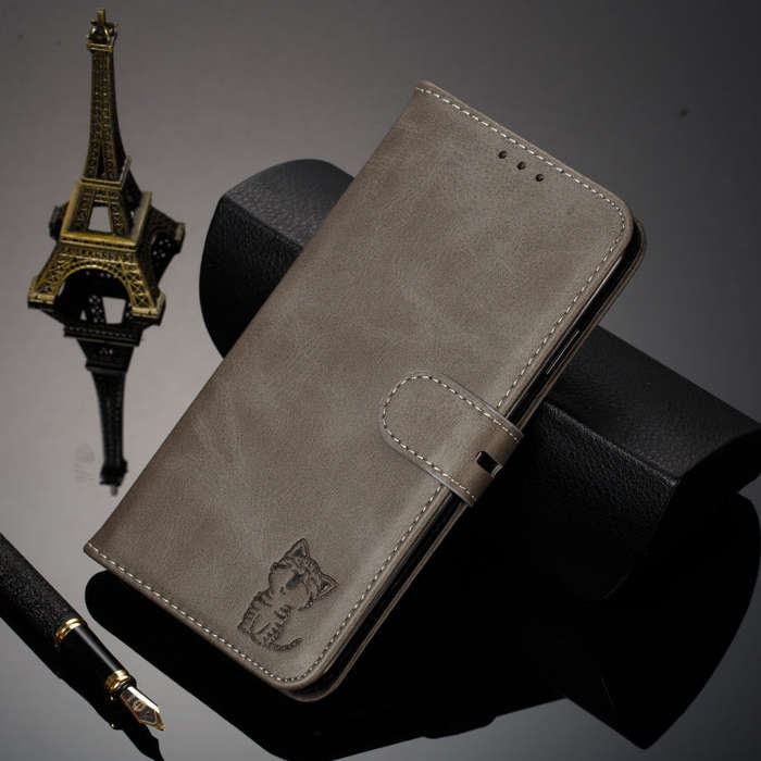 Leather Protective Case For Huawei P30(Gray)