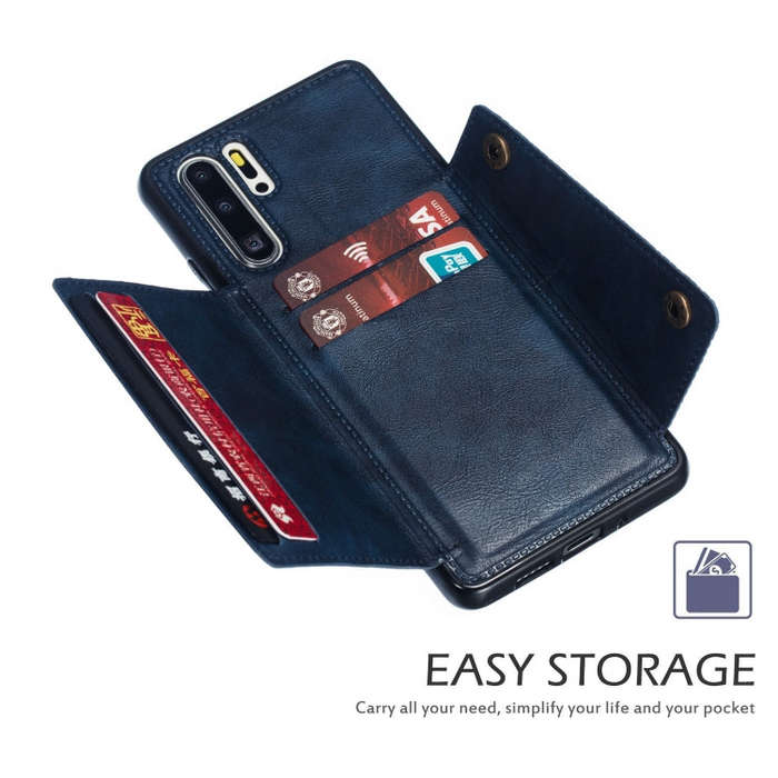 Leather Protective Case For Huawei P30 Pro(Blue)