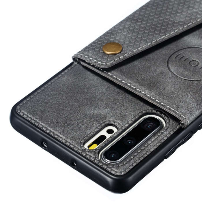 Leather Protective Case For Huawei P30 Pro(Gray)