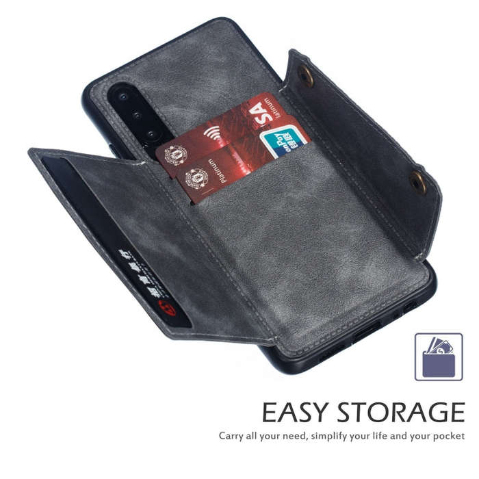 Leather Protective Case For Huawei P30(Gray)