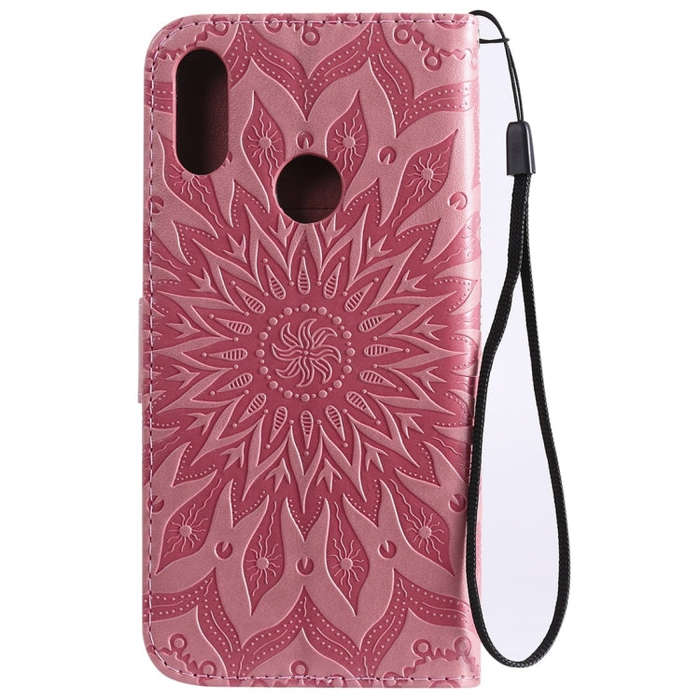 Sun Embossing Pattern Horizontal Flip Leather Case for Huawei Honor Play 8A / Y6 (2019), with Car...