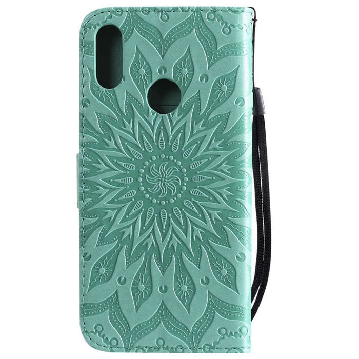 Sun Embossing Pattern Horizontal Flip Leather Case for Huawei Honor Play 8A / Y6 (2019), with Car...