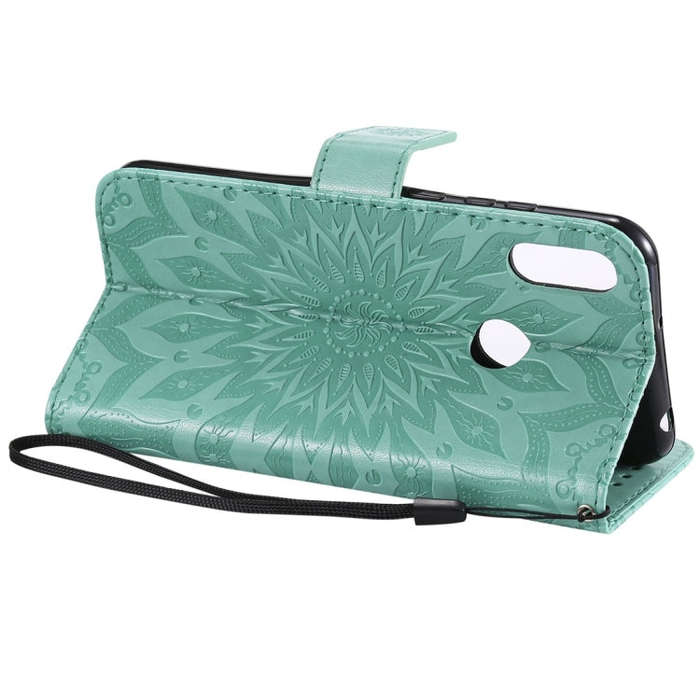 Sun Embossing Pattern Horizontal Flip Leather Case for Huawei Honor Play 8A / Y6 (2019), with Car...