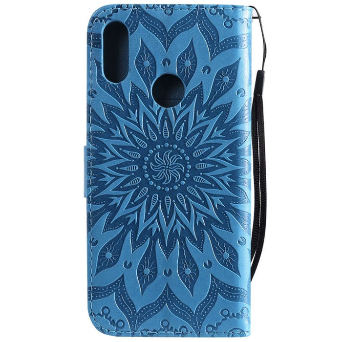 Sun Embossing Pattern Horizontal Flip Leather Case for Huawei Honor Play 8A / Y6 (2019), with Car...