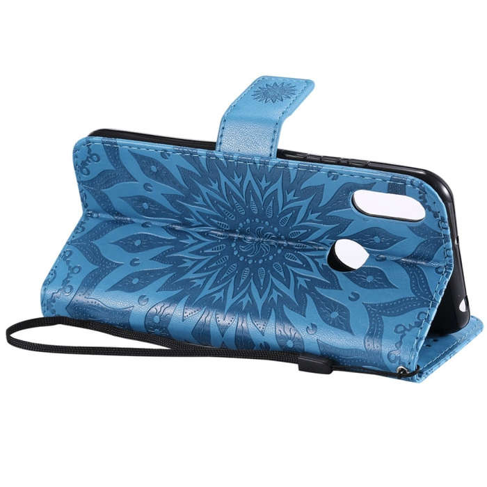 Sun Embossing Pattern Horizontal Flip Leather Case for Huawei Honor Play 8A / Y6 (2019), with Car...