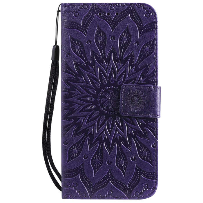 Sun Embossing Pattern Horizontal Flip Leather Case for Huawei Honor Play 8A / Y6 (2019), with Car...