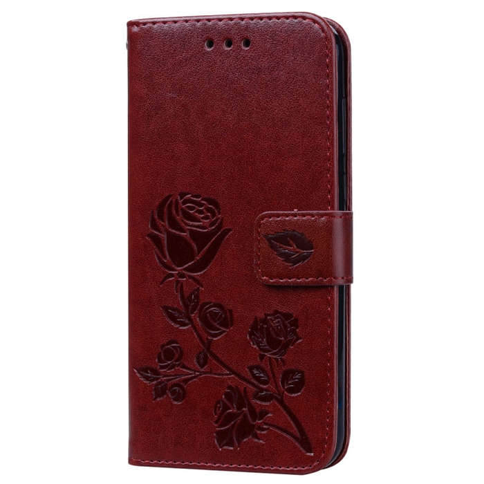 Rose Embossed Horizontal Flip PU Leather Case for Huawei Honor 8S / Y5 (2019), with Holder & Card...